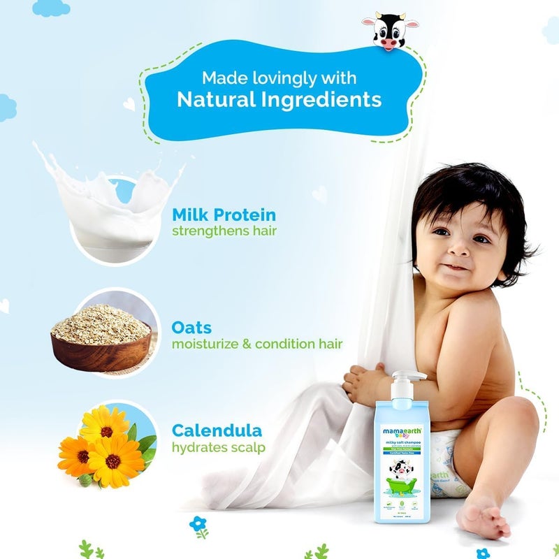 Mamaearth Milky Soft Shampoo For Babies - Image 2
